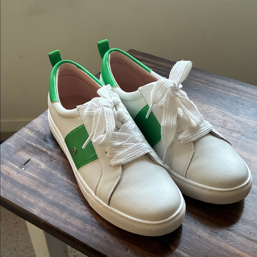 Kate Spade White and Green Shoes size 9